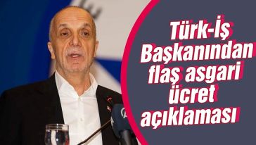 TÜRK-İŞ Başkanı rakam ve oranı işaret etti: 