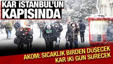 Büyük kar dalgası geliyor... AKOM İstanbul'u tarih vererek uyardı!