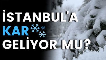 İstanbul'a beklenen kar geldi...