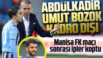 Trabzonspor'da Abdülkadir Ömür ve Umut Bozok kadro dışı bırakıldı!