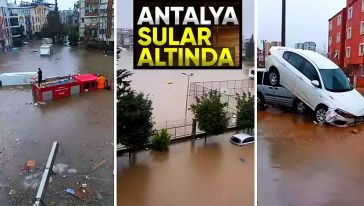 Antalya'da sel: Turuncu kod verildi! Şiddetli yağış nedeniyle 1 can kaybı...6 ilçede eğitime 1 gün ara verildi...