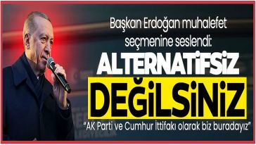 Cumhurbaşkanı Erdoğan'dan CHP seçmenine yerel seçim mesajı! "Alternatifsiz değilsiniz..."