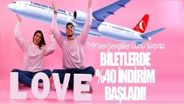 Türk Hava Yolları'ndan 'Sevgililer Günü'ne özel indirimli bilet...