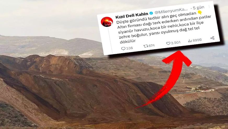 Erzincan'daki 'maden faciası' sonrası o paylaşım gündem oldu..!