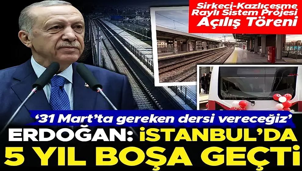 Cumhurbaşkanı Erdoğan, İmamoğlu'nu hedef aldı: "Bir yanlışlık oldu bu görevi aldı, beş yıl boşa geçti, İstanbul yeniden çöp, çukur, çamur oldu!"