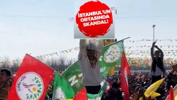DEM Parti'nin Yenikapı'daki Nevruz etkinliğinde skandal görüntüler..!