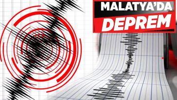 Malatya'da 4,5 büyüklüğünde deprem...