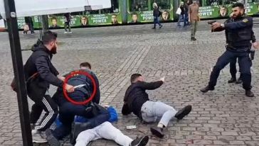 Almanya'da bıçaklı saldırı! İslam karşıtı gösteri yapanları hedef aldı..!