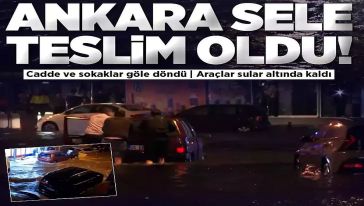 Ankara sele teslim! Külliye aşırı yağışta karanlıkta kaldı! Cumhurbaşkanı Erdoğan'ın konutunda 15 dakika elektrik kesildi...