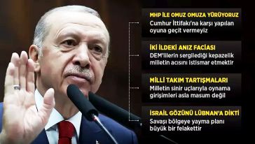 Cumhurbaşkanı Erdoğan: "Sıkılı yumrukları açacak olan muhalefettir; çabamız aslında muhalefeti normalleştirme çabasıdır!"