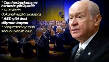 MHP lideri Bahçeli: 
