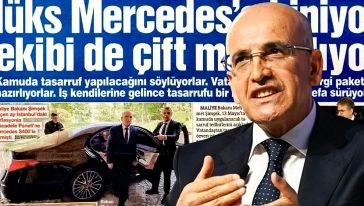 Bakan Şimşek'ten Mercedes haberlerine tepki: "Sözcü Gazetesi'ni memnun etmek için bisiklete binebilirim..!"