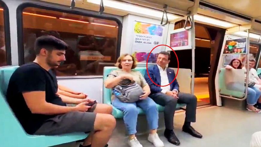 Metroda dolaşmaya çıkan Ekrem İmamoğlu'nu kimse umursamadı..!