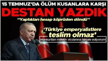 Cumhurbaşkanı Erdoğan: "FETÖ 40 yıl boyunca bukalemun gibi 40 kılığa girerek kendisini gizlemeyi başarmış..!"