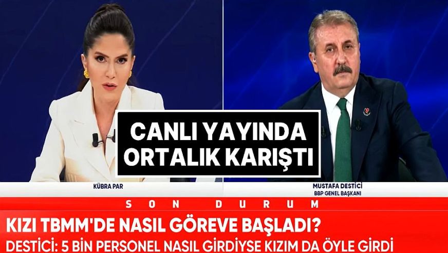 Mustafa Destici'yi TBMM'de işe başlayan kızıyla ilgili soru kızdırdı! 