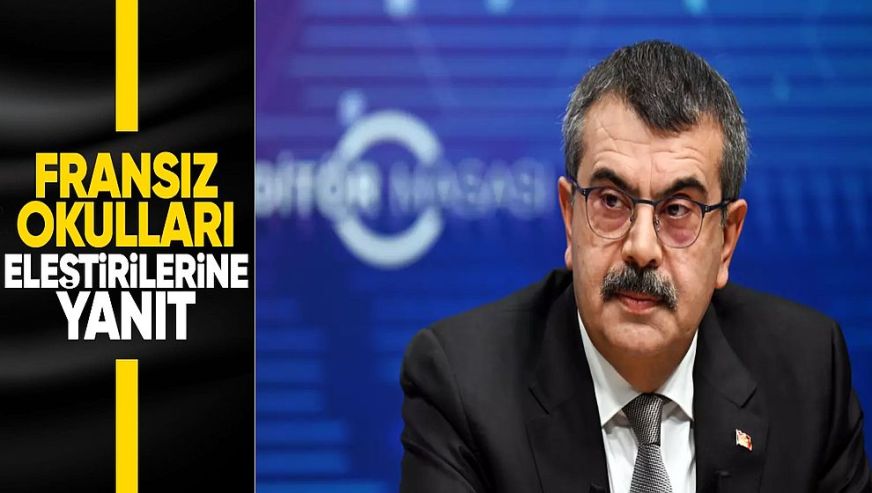 'Fransız okullarına işlem yapılacak' Yusuf Tekin: 