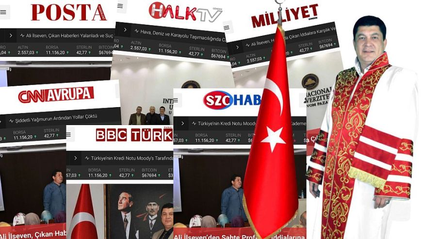 Her şeyi sahte... Sahte diplomalı rektör, 'sahte kanallara' kendi haberini yaptırmış..!