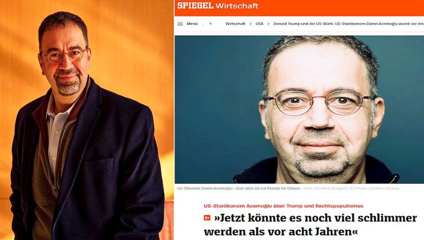 Prof. Dr. Daron Acemoğlu, Alman Der Spiegel dergisine konuştu: 