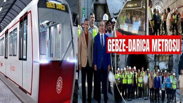 Gebze - Darıca Metro Hattı çalışmalarında sona doğru...