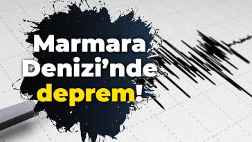 Marmara Denizi'nde korkutan deprem... 7 kilometre derinlikte!