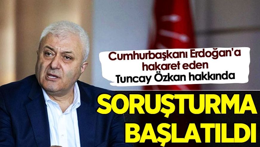 CHP İzmir Milletvekili Tuncay Özkan hakkında soruşturma başlatıldı...