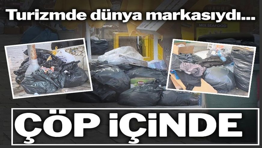 Turizm cenneti Bodrum'da 'çöp rezaleti!'