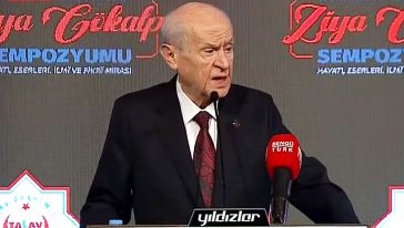 MHP lider Bahçeli: 