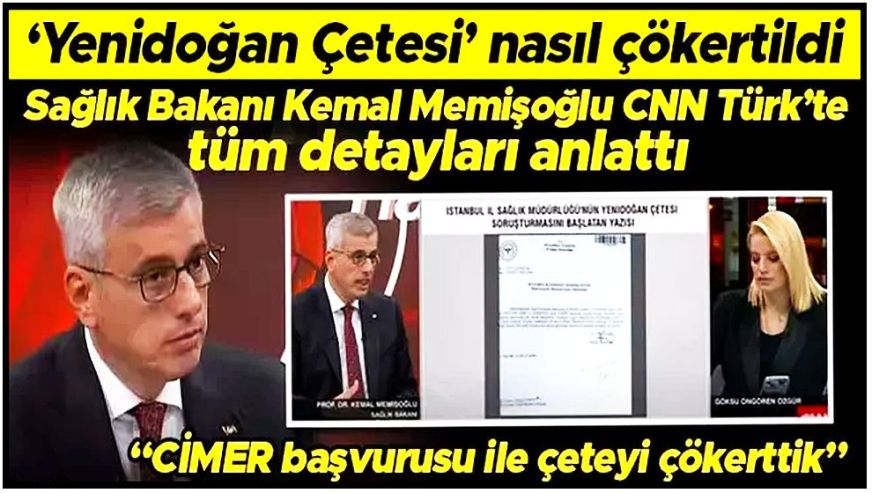 Bakan Memişoğlu'ndan 'yenidoğan çetesi' açıklaması: 