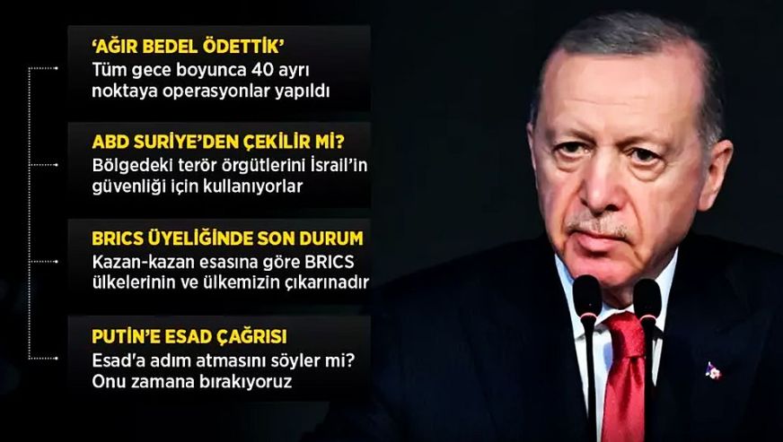 Cumhurbaşkanı Erdoğan'dan TUSAŞ saldırısıyla ilgili ilk açıklama: 