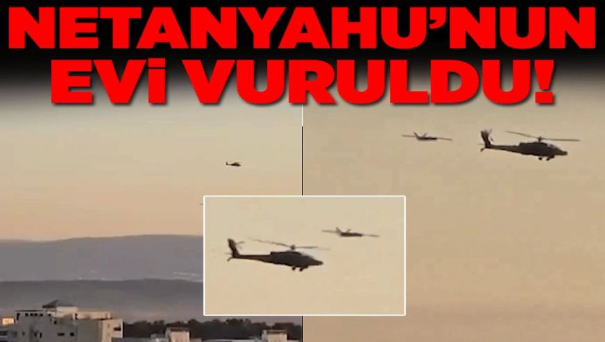 İsrail’e kamikaze  SİHA saldırısı! Netanyahu'nun evi vuruldu...