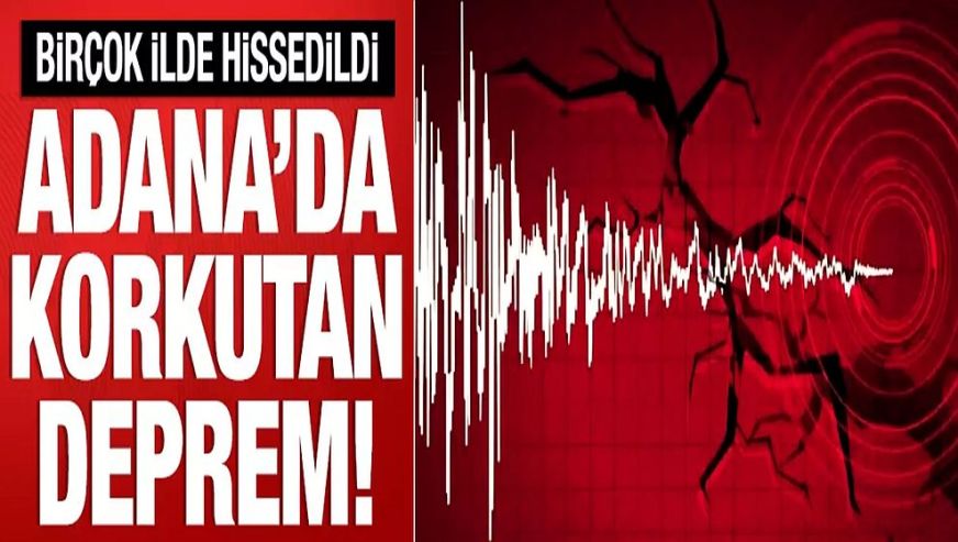 Peş peşe depremler! Çanakkale'nin ardından Adana'da 5 büyüklüğünde deprem!