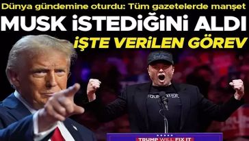 Elon Musk istediğini aldı! Donald Trump verilen görevi açıkladı...