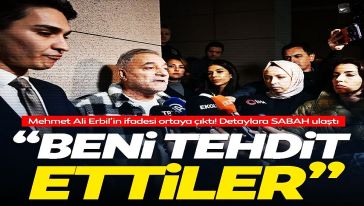 Ev hapsi şartıyla serbest bırakılan Mehmet Ali Erbil: "Beni tehdit ettiler. Reklam tişörtü giymem için,.!"