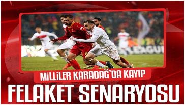 Karadağ'da felaket senaryosu gerçek oldu! Karadağ 1-3 Türkiye