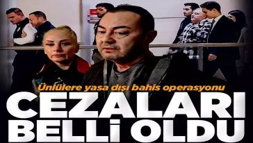 Serdar Ortaç ve Mehmet Ali Erbil dışındaki herkes yasa dışı bahisten tutuklandı...