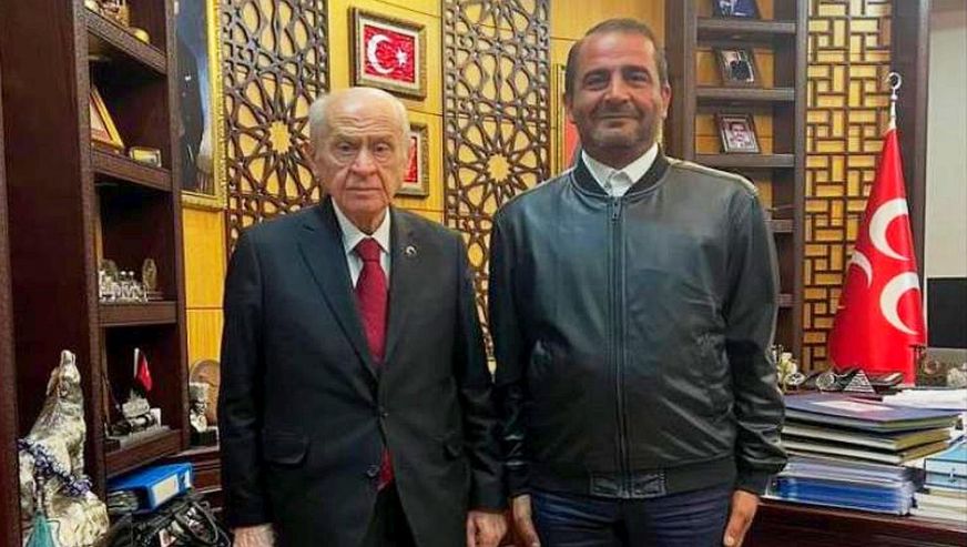 Devlet Bahçeli’yi ziyaret eden 'Karagümrük Çetesi'nden Soner Ergin: 