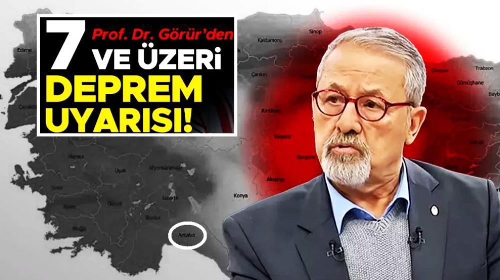 O kenti açık açık uyardı... Prof. Dr. Naci Görür 7 büyüklüğünde deprem olabilir dedi!