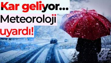 Meteoroloji uyardı! Bu gece başlayacak... Yoğun kar geliyor!