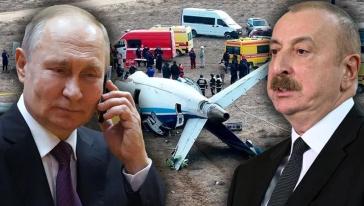 Putin'den Aliyev'e özür telefonu! Yolcu uçağının düşülmesinde Rusya'nın parmağı mı var? 