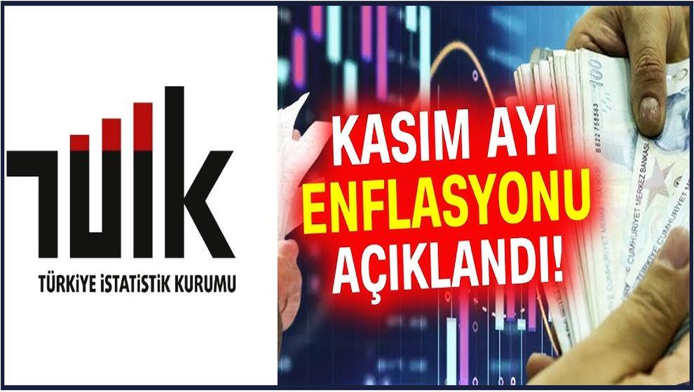 TÜİK kasım ayı enflasyon rakamlarını açıkladı...