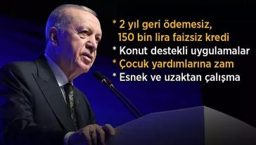 Cumhurbaşkanı Erdoğan 13 Ocak müjdesini açıkladı: 'İlk evliliğe 150 bin TL faizsiz kredi'