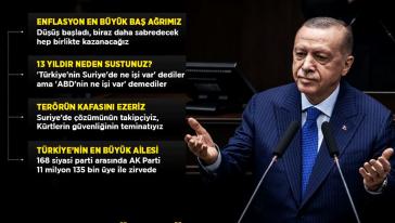 Cumhurbaşkanı Erdoğan'dan Özel'e kırmızı kart yanıtı: "Kırmızı kart gösterecekmiş, ya sen o işlerden anlamazdın o iş bizim işimiz"