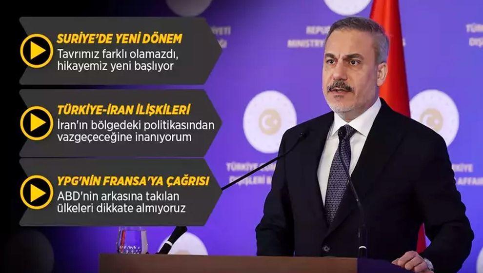 Dışişleri Bakanı Hakan Fidan: 