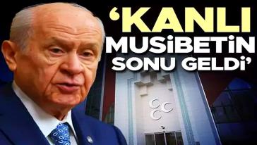 MHP lideri Devlet Bahçeli'den 'Terörsüz Türkiye' açıklaması: "Kanlı musibetin sonu göründü..!"