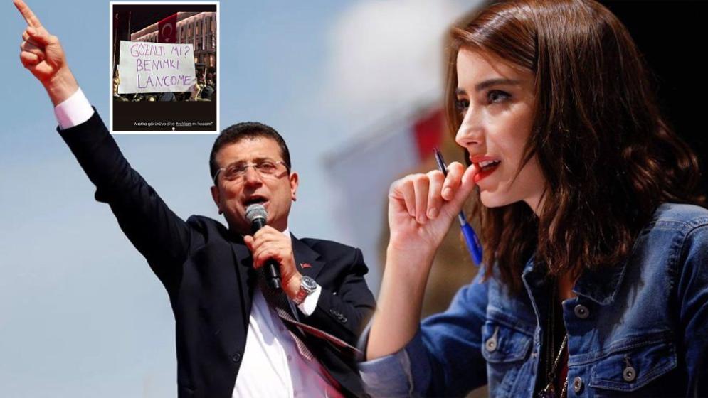 Hazal Kaya'nın kozmetik markalı 'İmamoğlu eylemlerine' destek paylaşımına tepki yağdı!