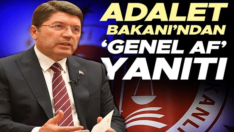 İmralı tartışmalarına noktayı koydu! Adalet Bakanı Yılmaz Tunç'tan 'genel af' yanıtı...