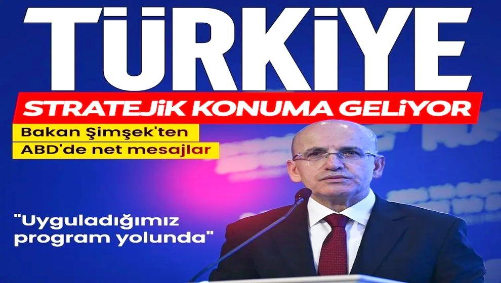Bakan Mehmet Şimşek, ABD'de konuştu: 
