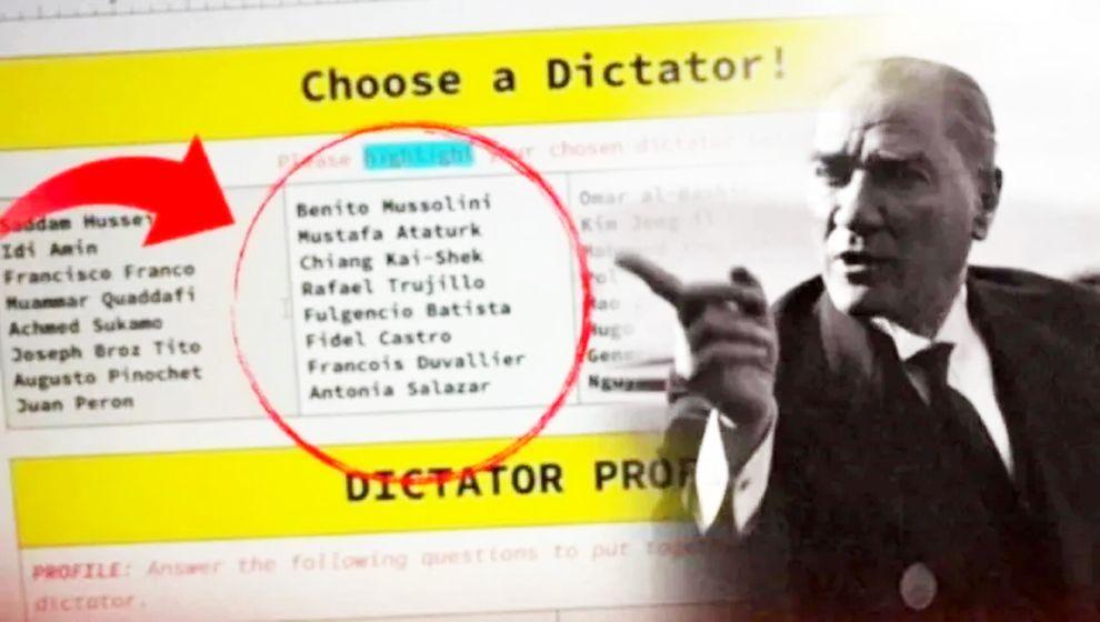 Skandal ödev! Atatürk'ü ''diktatör' listesine koydular...