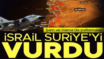 İsrail'den Suriye'ye hava saldırısı...