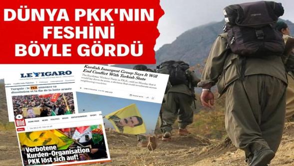 PKK'nın feshi dünya basınında böyle yer buldu...